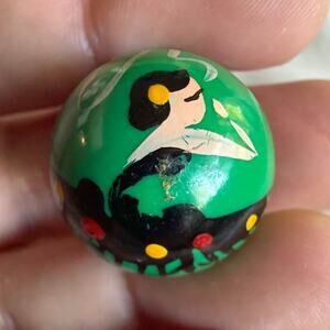 Vintage Molinard Habanita Concréta Perfume Balm | Hand Painted | Made in France